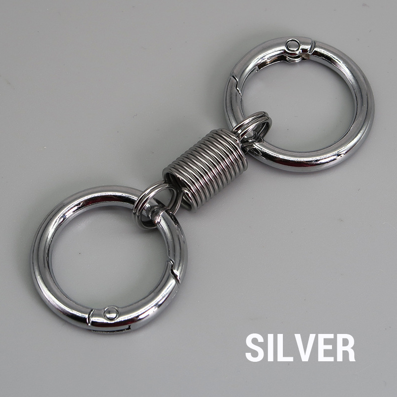 (🔥2025Last Day Promotion - 49% off)Nordic Retro Spring Double Ring Keychain