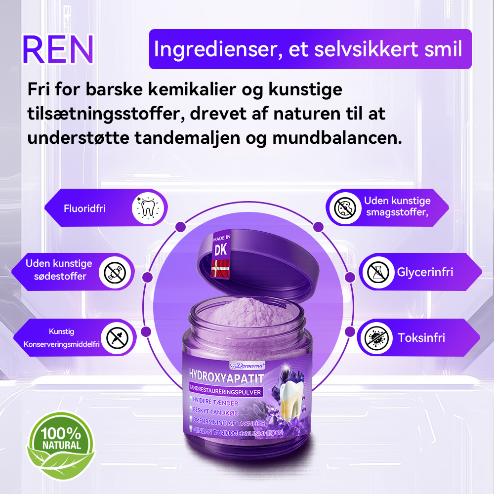 𝑶𝒇𝒇𝒊𝒄𝒊𝒆𝒍 𝒃𝒖𝒕𝒊𝒌🍀|𝑫𝒐𝒓𝒎𝒐𝒓𝒏𝒂® 𝑯𝒚𝒅𝒓𝒐𝒙𝒚𝒂𝒑𝒂𝒕𝒊𝒕 𝑻𝒂𝒏𝒅𝒓𝒆𝒔𝒕𝒂𝒖𝒓𝒆𝒓𝒊𝒏𝒈𝒔𝒑𝒖𝒍𝒗𝒆𝒓🦷（Sidste halvtime af tidsbegrænset tilbud）